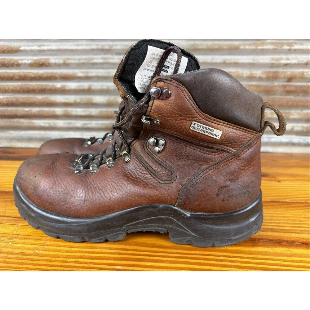 Thorogood #804-3266 Work Boot Mens 9.5EEE Composite Toe Leather NO INSOLES